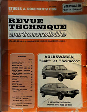 RTA REVUE TECHNIQUE AUTOMOBILE VW VOLKSWAGEN GOLF SCIROCCO