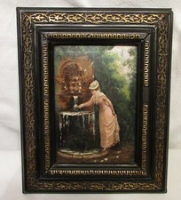 TABLEAU JEUNE FILLE CADRE