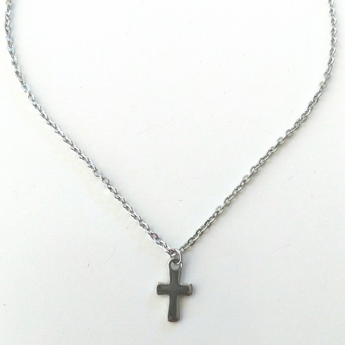 Collier chaine argente 6cm - collier,