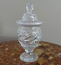 Confiturier ancien - cristal du Creusot - XIXe siècle