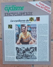 Encart Poster Encyclopédie MIROIR du CYCLISME N° 275 BITTINGER - Octobre 1979