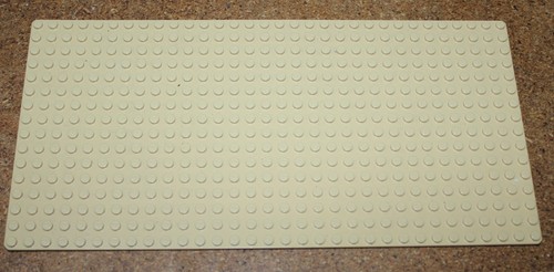 Lego tan baseplate 16x32 ref - baseplate,