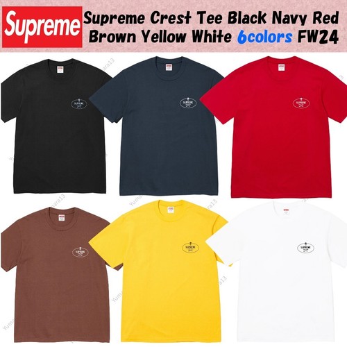 Tee shirt supreme crest - tee-shirt,