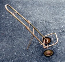 Vintage ancien chariot porte-bouteille de gaz pliant