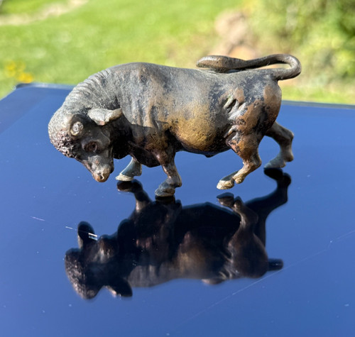 Bull taureau bronze vienne - bronze, de