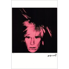 WARHOL Andy - Sérigraphie "Andy Warhol Autoportrait" 57x39cm - 1995