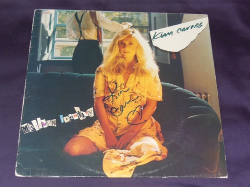 Kim carnes vinyle - vinyle, signé