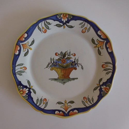 Assiette plate faïence