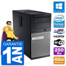 PC Dell 3010 MT G2020 RAM 4Go Disque Dur 250Go HDMI Windows 10 Wifi