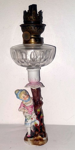Petite lampe pétrole - petite, faience