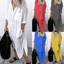 Robe Chemise Longue À Col