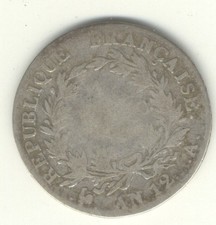 1 FRANC Bonaparte Premier consul AN 12 A -1803-