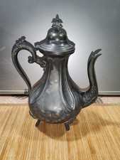 Ancienne  théière en métal argenté  1900's A Saisir 