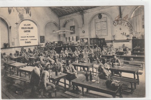 Cpa dijon poilus palace - poilus,
