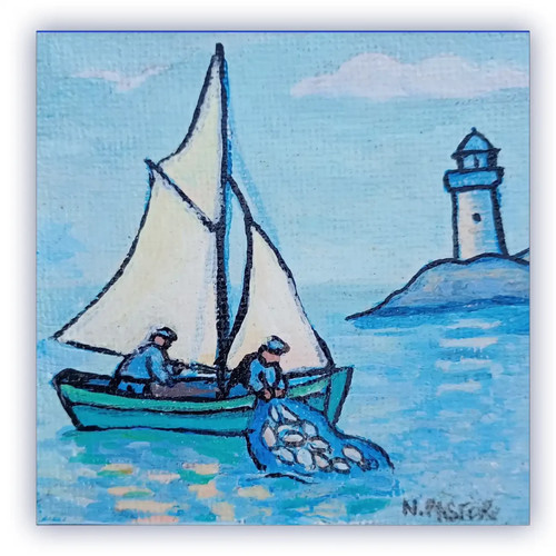 Tableau marins retour - tableau,