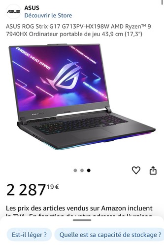 Gamer portable asus rog - pc,