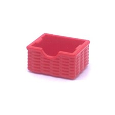 PLAYMOBIL * MAISON MODERNE * Panier en Osier Rouge Meuble 5167 70208 9079