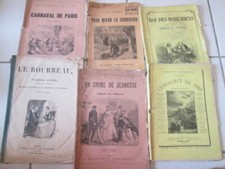 LOT DE 6 REVUES ANCIENNES : bibliothèque de bons romans illustrés, romans nation