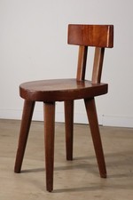 Chaise en acajou par Christian Durupt - Méribel – 1960
