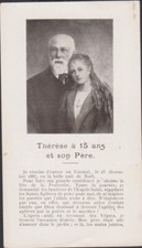 IMAGE PIEUSE THERESE A 15 ANS ET SON PERE HISTOIRE D'UNE AME ECRITE PAR ELLE