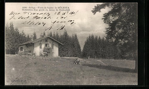 Cpa ariege foret saphins - ariege,,