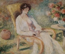 Belle Huile Sur Carton Nu