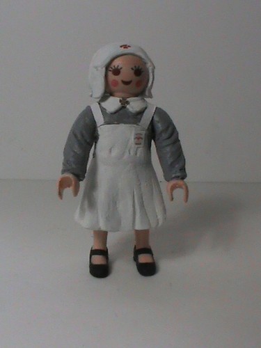 Playmobil custom infirmière - playmobil,