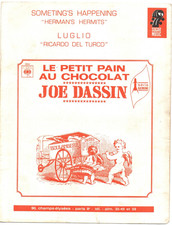Partition cht pn acc gt GF 1968 - Joe DASSIN - Le petit pain au chocolat