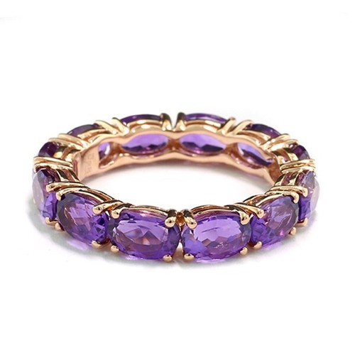 Bague eternity améthyste - bague,