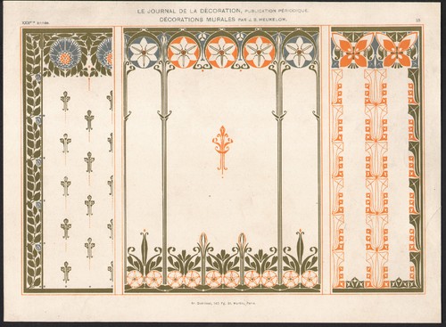 1900 lithographie art nouveau - 1900,