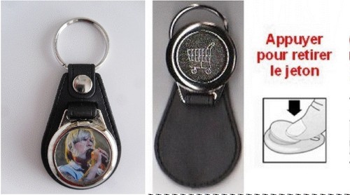 Porte cles renaud avec jeton - porte,