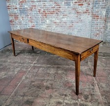 19th Siècle Français Pays Ferme 98 " Grand Table à Manger