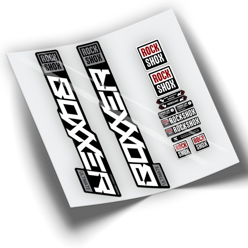 Autocollants fourche rockshox - autocollants,