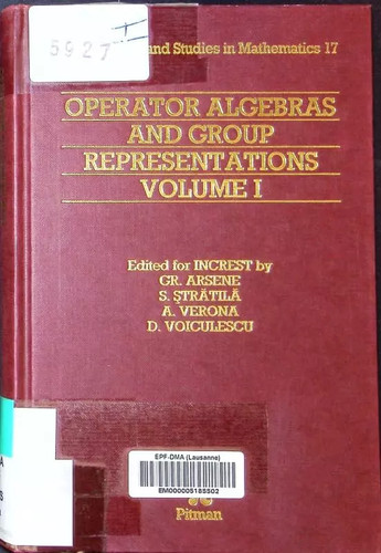 Operator algebras and group - operator,