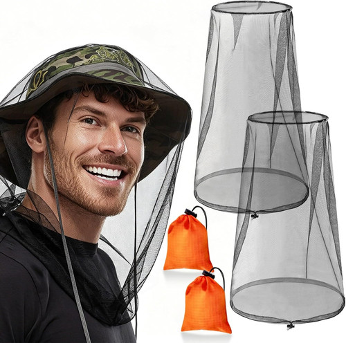 Pack mosquito head nets with - 2,