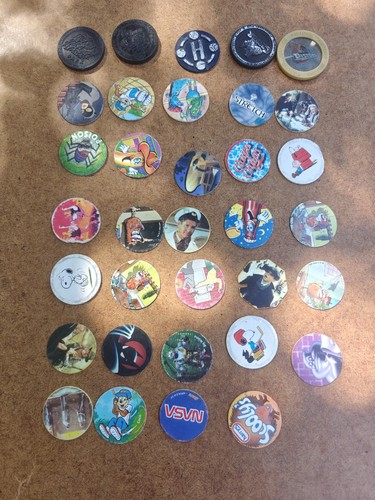 Lot jeton piece coin - 33, pogs
