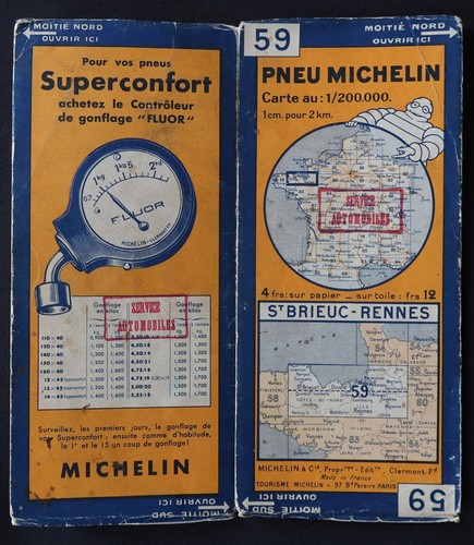 Carte michelin bretagne st - 59,