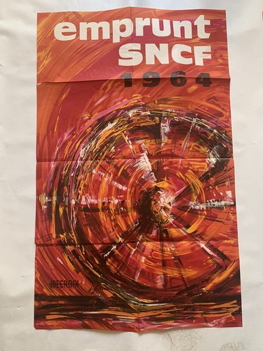 Affiche emprunt sncf 1964 - affiche,