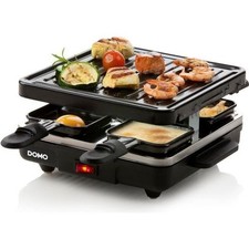 DOMO DO9147G Noir Appareil à Raclette Grill just us - 4 personnes - 600W