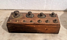 Boîte de 11 poids en laiton pour balance Roberval Complète de 500 g à 1 g