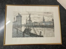 ANCIENNE GRAVURE ? LITHO ? AFFICHE ? SIGNÉ BERNARD BUFFET 55 À IDENTIFIER 