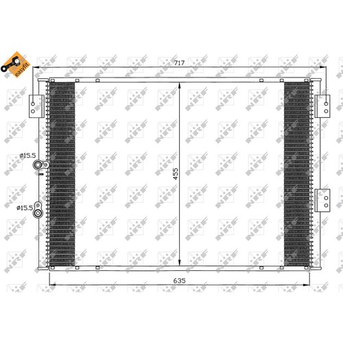 Condensateur climatisation nrf - condensateur,
