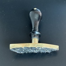 Ancien tampon signature bronze