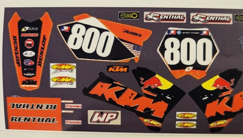 Kit déco motocross - déco, miniature