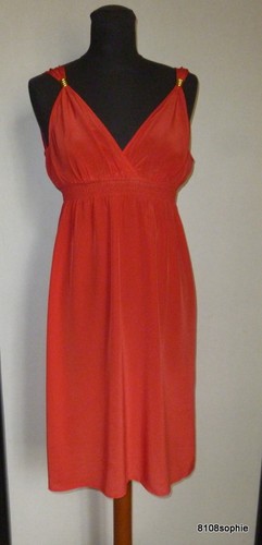 Gerard darel robe soie rouge - gerard,