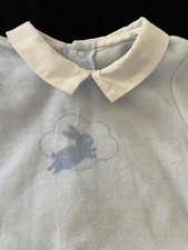 Jacadi EUC Blue Velour Bunny