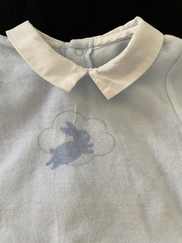 Jacadi euc blue velour bunny - jacadi,