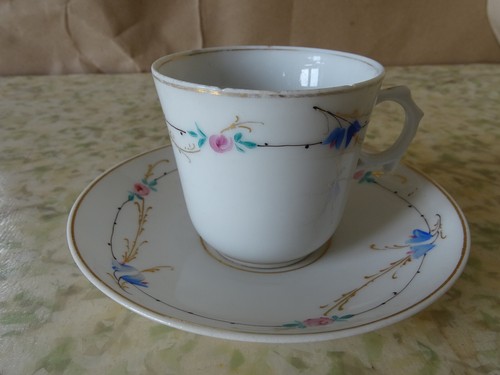 Ancienne tasse soucoupe - tasse,