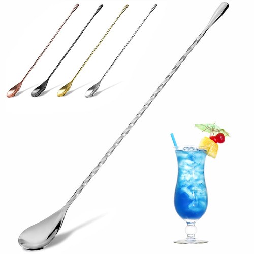 Cuillère cocktail acier - cuillère, à