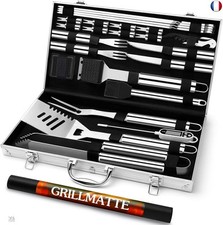 Grilliance 26pcs Kit d'accessoires pour Barbecue Professionnel, Ensemble